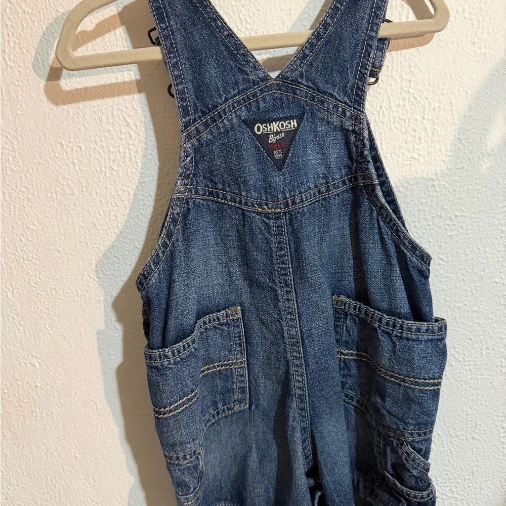 OshKosh B'gosh Classic Blue Short Overalls for Kids